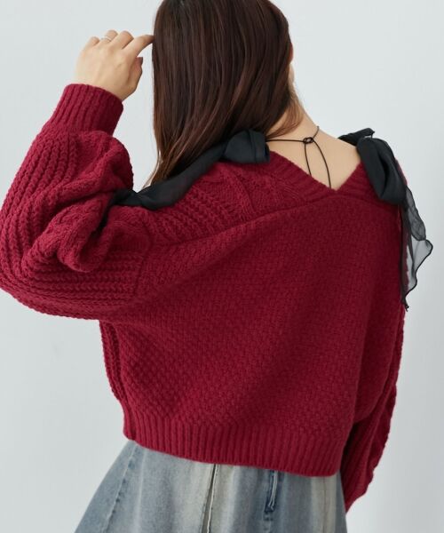 MAJESTIC LEGON / マジェスティックレゴン カーディガン・ボレロ | ハートマシュマロモールカーディガン | 詳細30