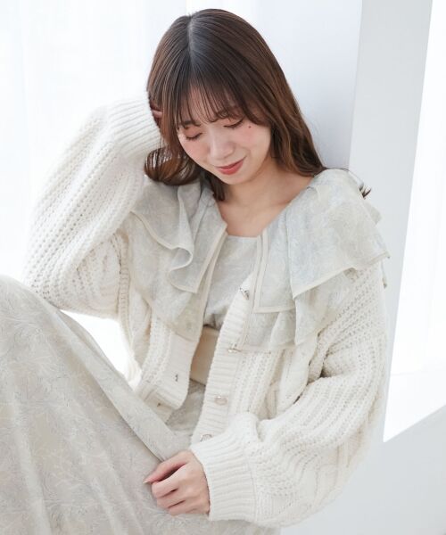 MAJESTIC LEGON / マジェスティックレゴン カーディガン・ボレロ | ハートマシュマロモールカーディガン | 詳細5