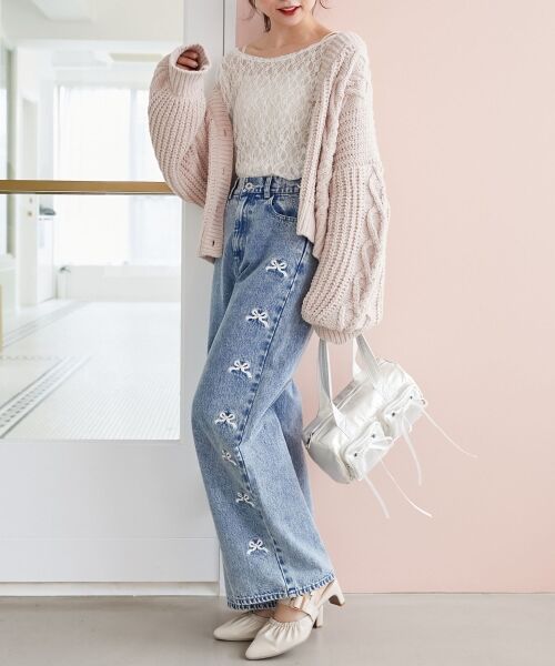 MAJESTIC LEGON / マジェスティックレゴン カーディガン・ボレロ | ハートマシュマロモールカーディガン | 詳細9