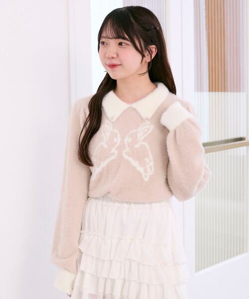 MAJESTIC LEGON / マジェスティックレゴン ニット・セーター | フワフワtwinsうさぎニット | 詳細12