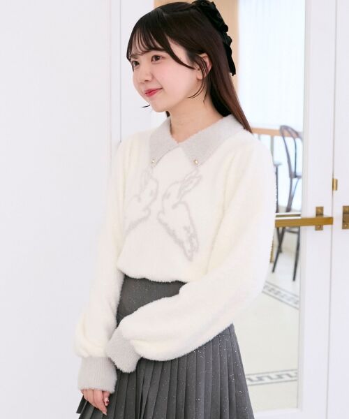 MAJESTIC LEGON / マジェスティックレゴン ニット・セーター | フワフワtwinsうさぎニット | 詳細6