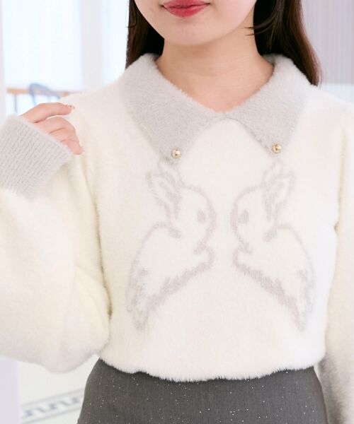 MAJESTIC LEGON / マジェスティックレゴン ニット・セーター | フワフワtwinsうさぎニット | 詳細8