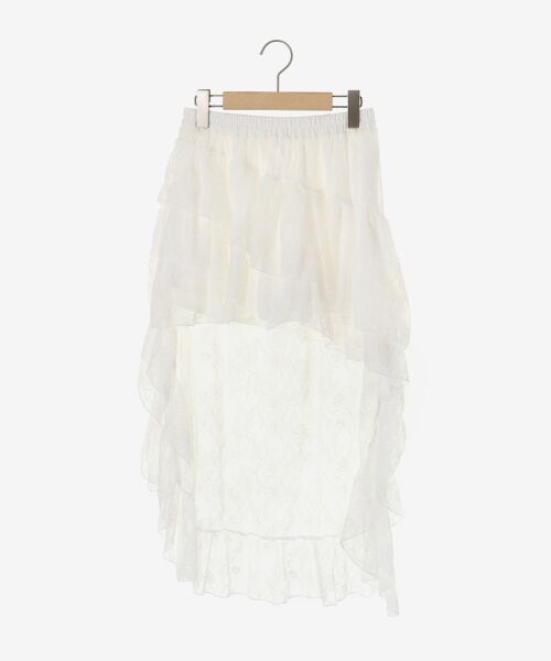 MAJESTIC LEGON / マジェスティックレゴン ミニ・ひざ丈スカート | アシメレースミニスカパン | 詳細13