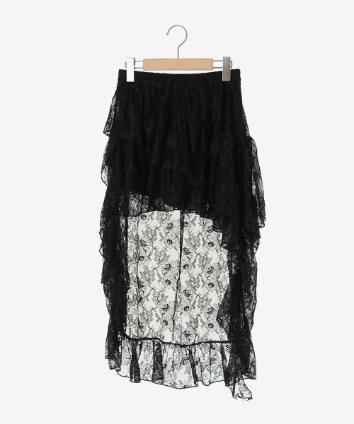 MAJESTIC LEGON / マジェスティックレゴン ミニ・ひざ丈スカート | アシメレースミニスカパン | 詳細14