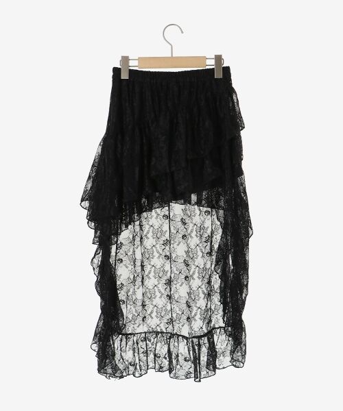 MAJESTIC LEGON / マジェスティックレゴン ミニ・ひざ丈スカート | アシメレースミニスカパン | 詳細15