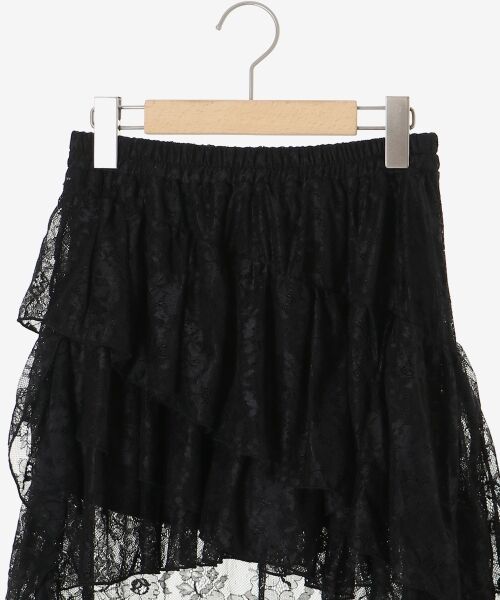 MAJESTIC LEGON / マジェスティックレゴン ミニ・ひざ丈スカート | アシメレースミニスカパン | 詳細16