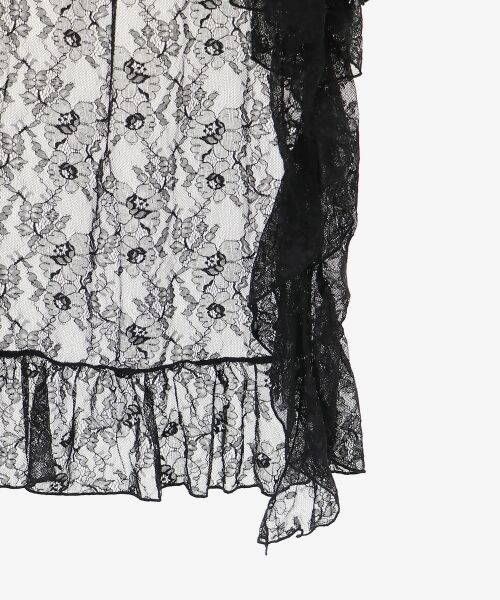 MAJESTIC LEGON / マジェスティックレゴン ミニ・ひざ丈スカート | アシメレースミニスカパン | 詳細17