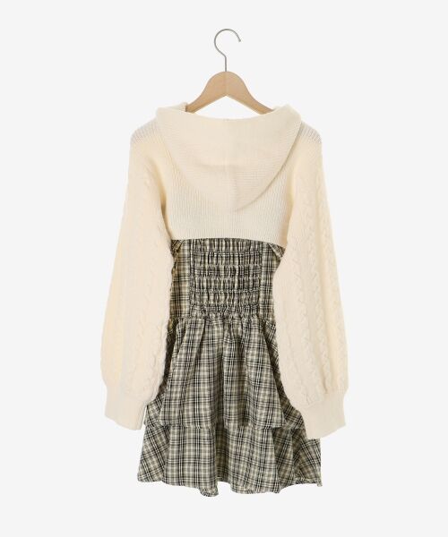 MAJESTIC LEGON / マジェスティックレゴン ミニ丈・ひざ丈ワンピース | ケーブルフードボレロセットミニワンピ | 詳細26