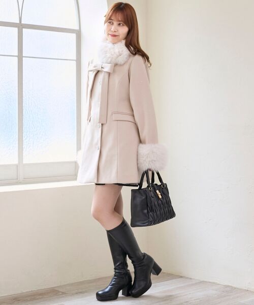 MAJESTIC LEGON / マジェスティックレゴン その他アウター | マルチwayリボンミディコート | 詳細17