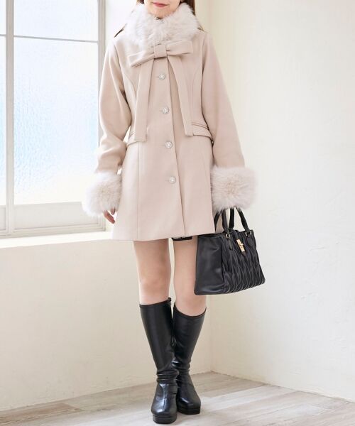 MAJESTIC LEGON / マジェスティックレゴン その他アウター | マルチwayリボンミディコート | 詳細16