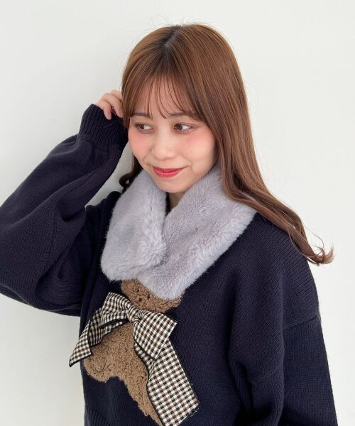 MAJESTIC LEGON / マジェスティックレゴン マフラー・ショール・スヌード・ストール | プチファーティペット | 詳細3