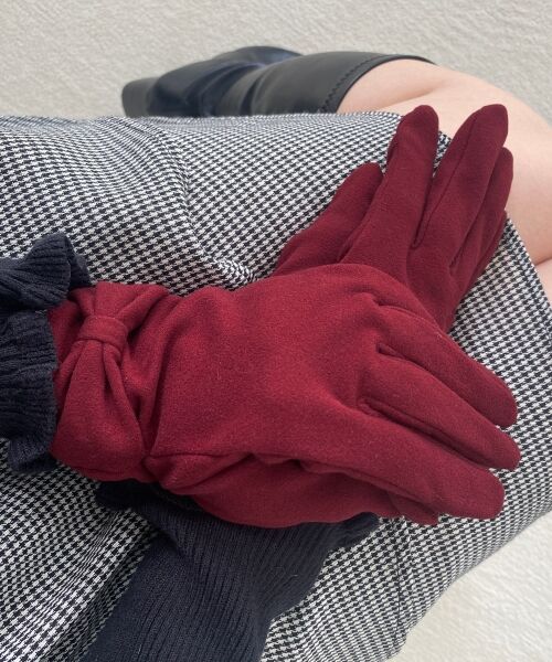 MAJESTIC LEGON / マジェスティックレゴン 手袋 | リボンデザイングローブ | 詳細1