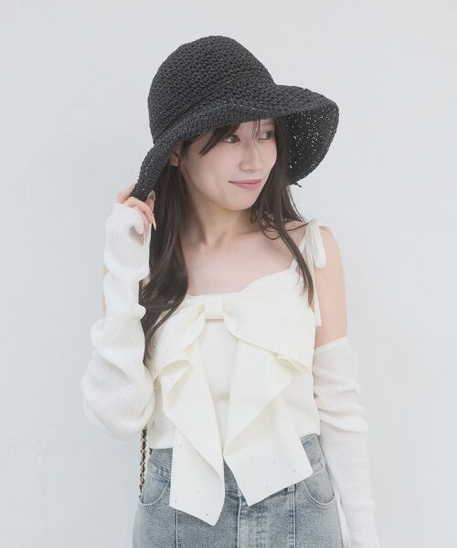 MAJESTIC LEGON / マジェスティックレゴン ハット | シンプル細編みペーパーハット | 詳細6