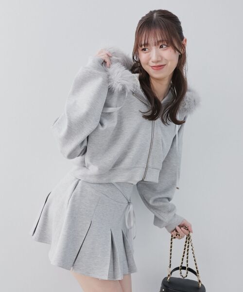 MAJESTIC LEGON / マジェスティックレゴン パーカー | 2wayフェイクファーラメパーカー | 詳細1