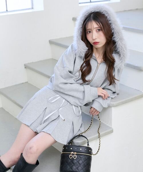 MAJESTIC LEGON / マジェスティックレゴン パーカー | 2wayフェイクファーラメパーカー | 詳細23