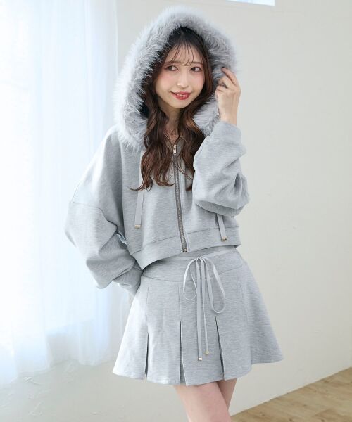 MAJESTIC LEGON / マジェスティックレゴン パーカー | 2wayフェイクファーラメパーカー | 詳細27