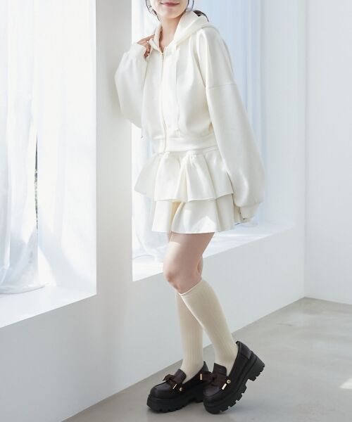 MAJESTIC LEGON / マジェスティックレゴン パーカー | ドロストリボンラインストーンパーカー | 詳細2