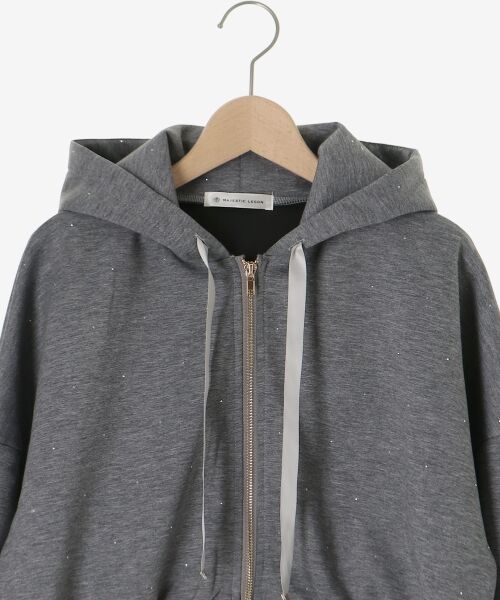 MAJESTIC LEGON / マジェスティックレゴン パーカー | ドロストリボンラインストーンパーカー | 詳細24