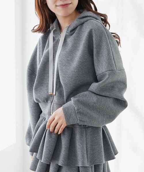 MAJESTIC LEGON / マジェスティックレゴン パーカー | ドロストリボンラインストーンパーカー | 詳細29