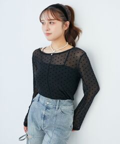 MAJESTIC LEGON / マジェスティックレゴン カットソー | ドットチュールシアートップス