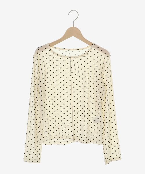 MAJESTIC LEGON / マジェスティックレゴン カットソー | ドットチュールシアートップス | 詳細15