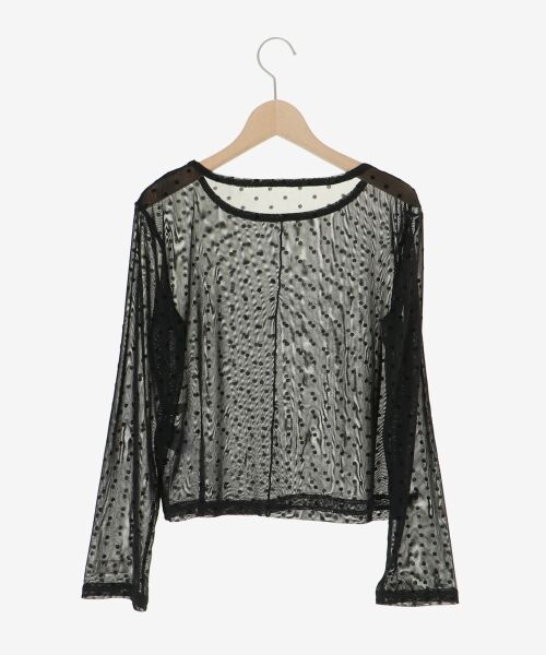 MAJESTIC LEGON / マジェスティックレゴン カットソー | ドットチュールシアートップス | 詳細17