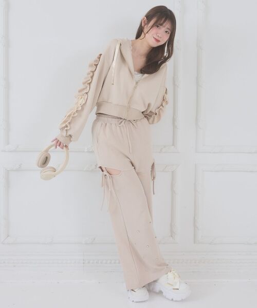 MAJESTIC LEGON / マジェスティックレゴン パーカー | 袖フリルクロップドパーカー | 詳細10