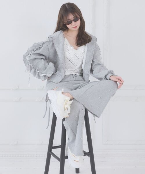 MAJESTIC LEGON / マジェスティックレゴン パーカー | 袖フリルクロップドパーカー | 詳細12