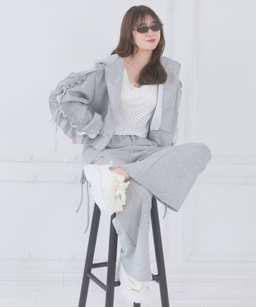 MAJESTIC LEGON / マジェスティックレゴン パーカー | 袖フリルクロップドパーカー | 詳細13