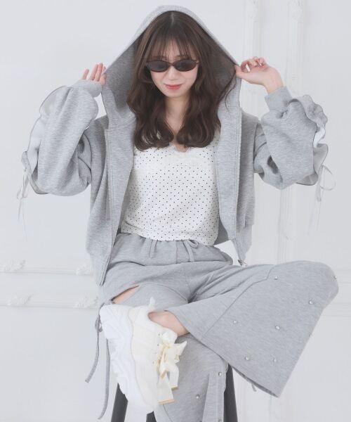 MAJESTIC LEGON / マジェスティックレゴン パーカー | 袖フリルクロップドパーカー | 詳細14