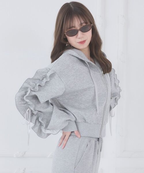 MAJESTIC LEGON / マジェスティックレゴン パーカー | 袖フリルクロップドパーカー | 詳細18