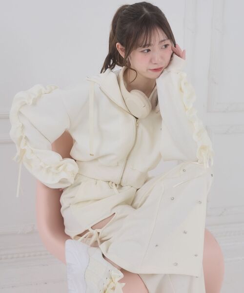 MAJESTIC LEGON / マジェスティックレゴン パーカー | 袖フリルクロップドパーカー | 詳細2