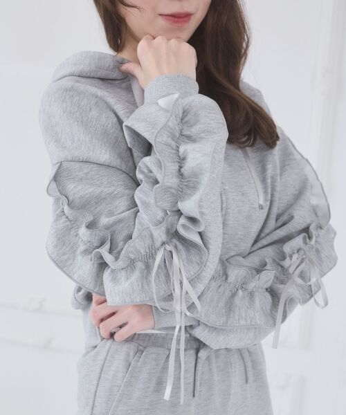 MAJESTIC LEGON / マジェスティックレゴン パーカー | 袖フリルクロップドパーカー | 詳細20