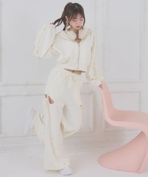 MAJESTIC LEGON / マジェスティックレゴン パーカー | 袖フリルクロップドパーカー | 詳細5