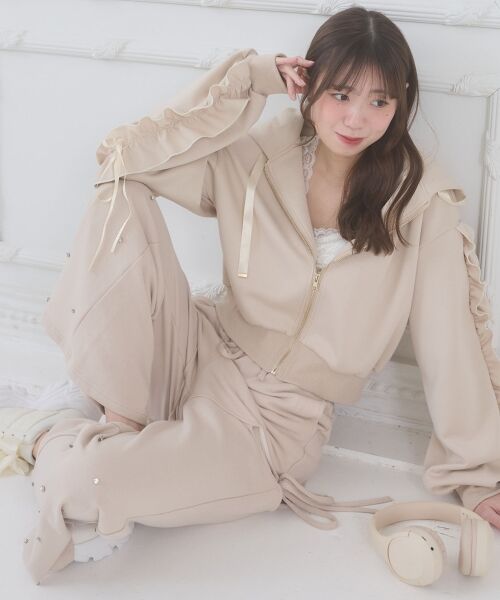 MAJESTIC LEGON / マジェスティックレゴン パーカー | 袖フリルクロップドパーカー | 詳細7