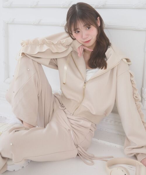 MAJESTIC LEGON / マジェスティックレゴン パーカー | 袖フリルクロップドパーカー | 詳細8