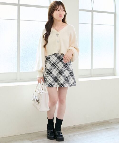 MAJESTIC LEGON / マジェスティックレゴン カーディガン・ボレロ | キラキラモチーフビジューボタンカーデ | 詳細2