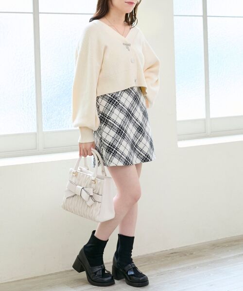 MAJESTIC LEGON / マジェスティックレゴン カーディガン・ボレロ | キラキラモチーフビジューボタンカーデ | 詳細3