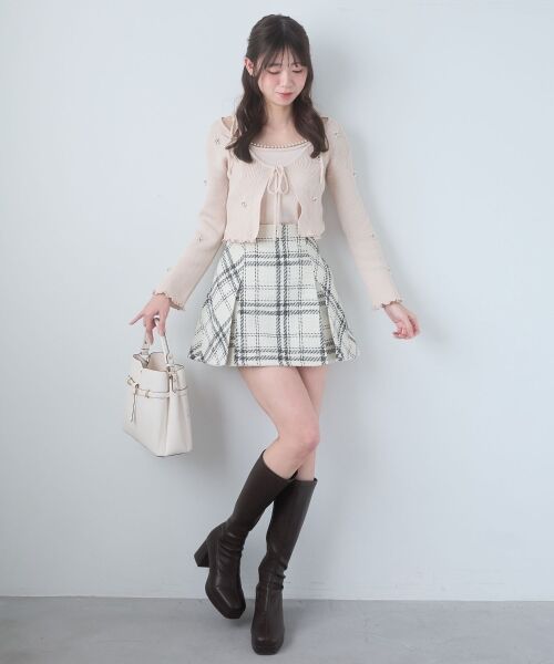 MAJESTIC LEGON / マジェスティックレゴン カーディガン・ボレロ | キャミセットフラワーパールカーディガン | 詳細26