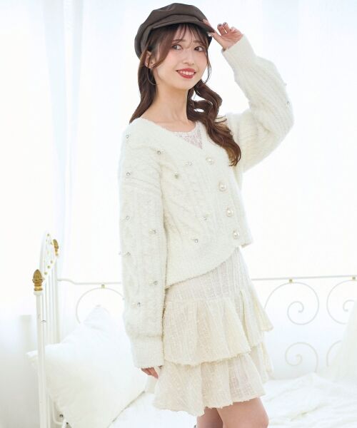 MAJESTIC LEGON / マジェスティックレゴン カーディガン・ボレロ | ビジューマシュマロカーディガン | 詳細11