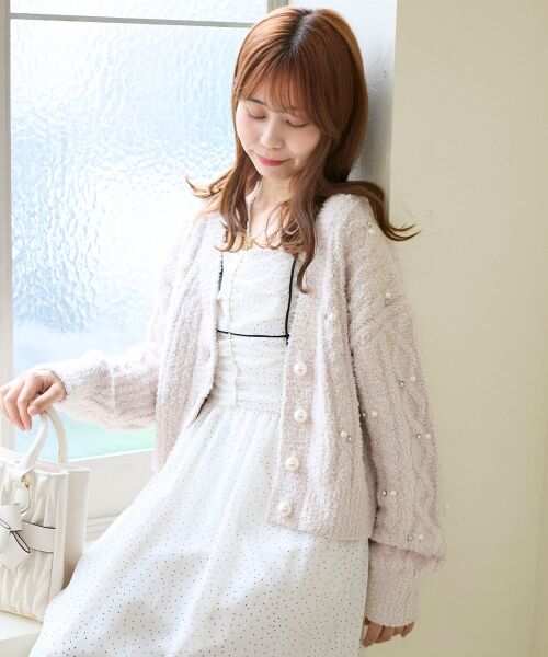 MAJESTIC LEGON / マジェスティックレゴン カーディガン・ボレロ | ビジューマシュマロカーディガン | 詳細17