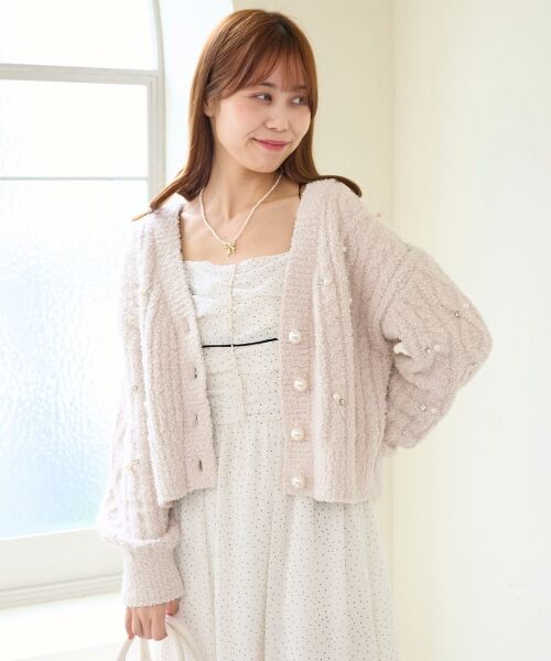 MAJESTIC LEGON / マジェスティックレゴン カーディガン・ボレロ | ビジューマシュマロカーディガン | 詳細18