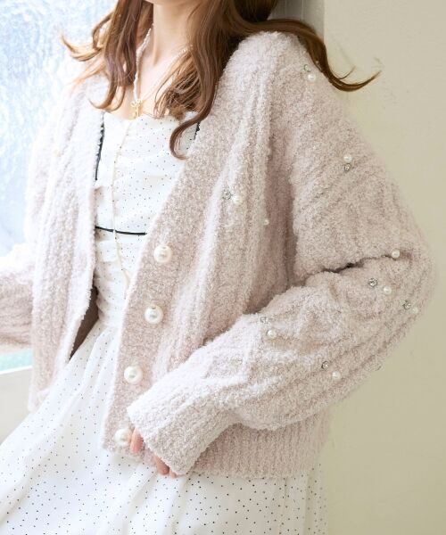 MAJESTIC LEGON / マジェスティックレゴン カーディガン・ボレロ | ビジューマシュマロカーディガン | 詳細20