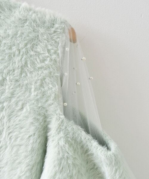 MAJESTIC LEGON / マジェスティックレゴン ニット・セーター | デコルテオープンシアーショルダーニット | 詳細15