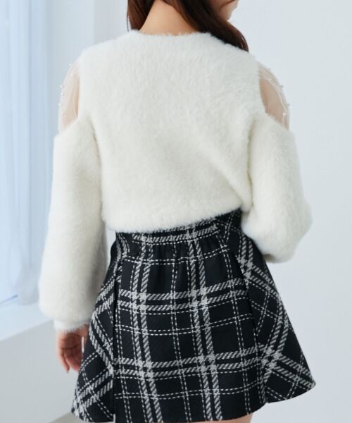 MAJESTIC LEGON / マジェスティックレゴン ニット・セーター | デコルテオープンシアーショルダーニット | 詳細6