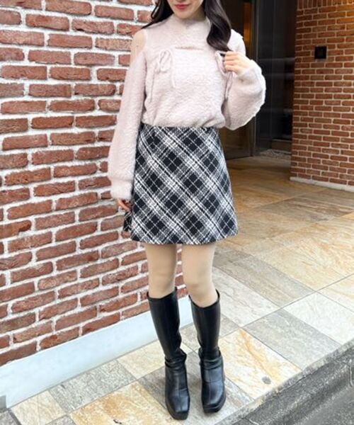 MAJESTIC LEGON / マジェスティックレゴン ニット・セーター | デコルテオープンシアーショルダーニット | 詳細8