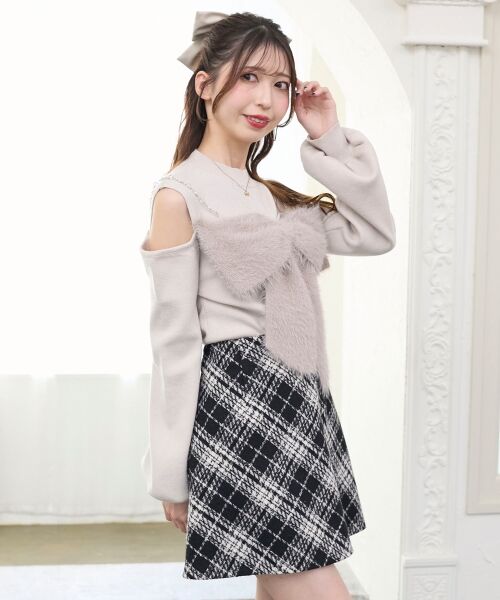 MAJESTIC LEGON / マジェスティックレゴン ニット・セーター | ビッグリボンチェーン付きニット | 詳細17