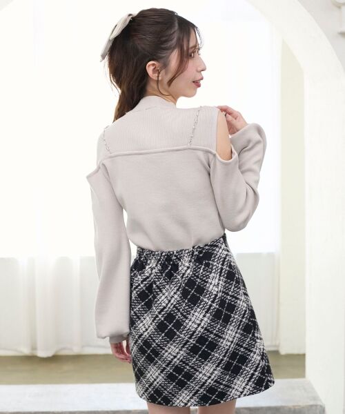 MAJESTIC LEGON / マジェスティックレゴン ニット・セーター | ビッグリボンチェーン付きニット | 詳細18