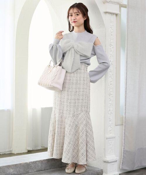 MAJESTIC LEGON / マジェスティックレゴン ニット・セーター | ビッグリボンチェーン付きニット | 詳細27