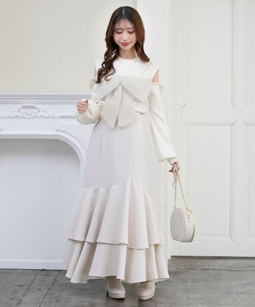 MAJESTIC LEGON / マジェスティックレゴン ニット・セーター | ビッグリボンチェーン付きニット | 詳細4